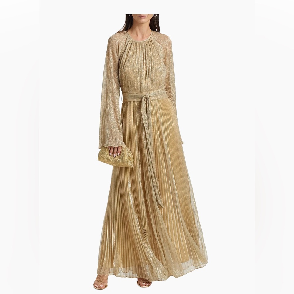 Elegant Gold Evening Gown